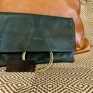 BNWT Parker Clay Nyala Clutch in Jade.